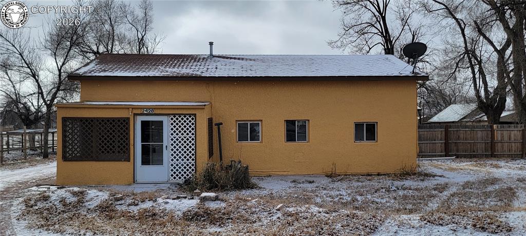 Caption: Back of Structure