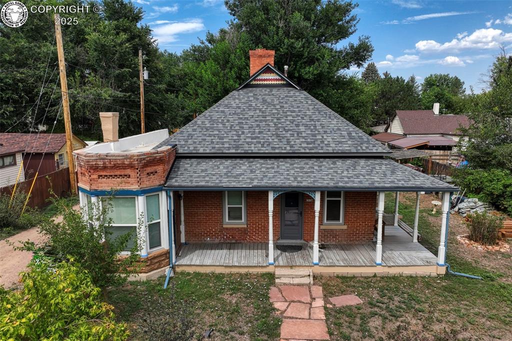 Caption: Front of Structure