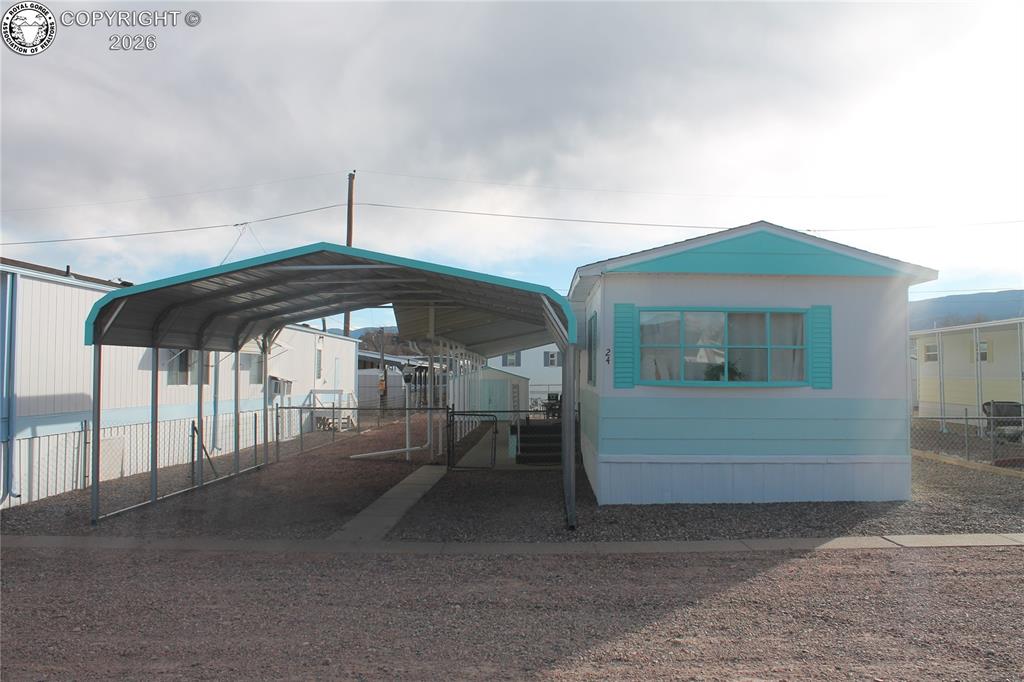 Caption: Front of Structure