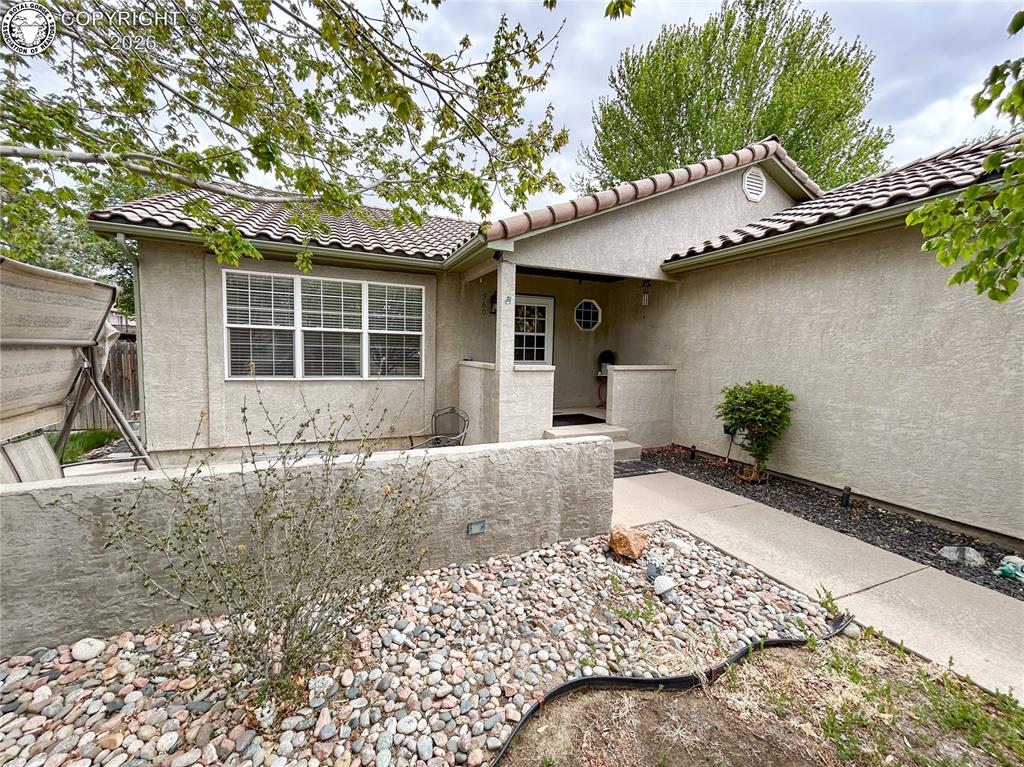 Caption: Front of Structure