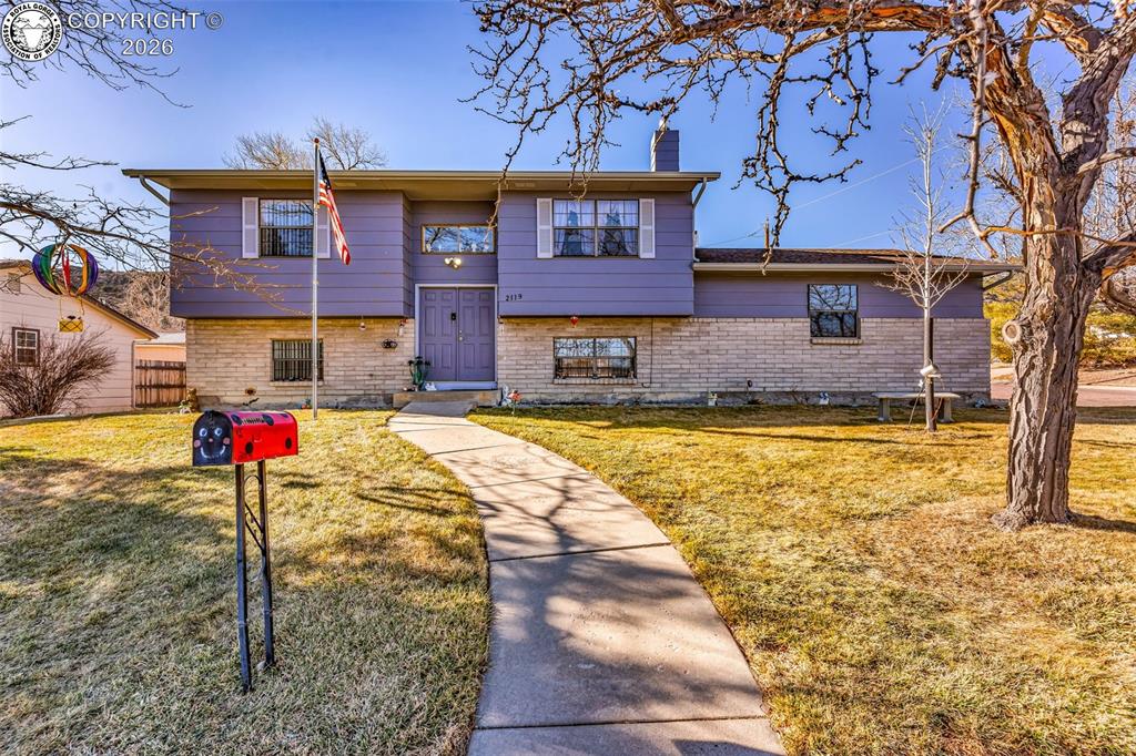 Caption: Front of Structure