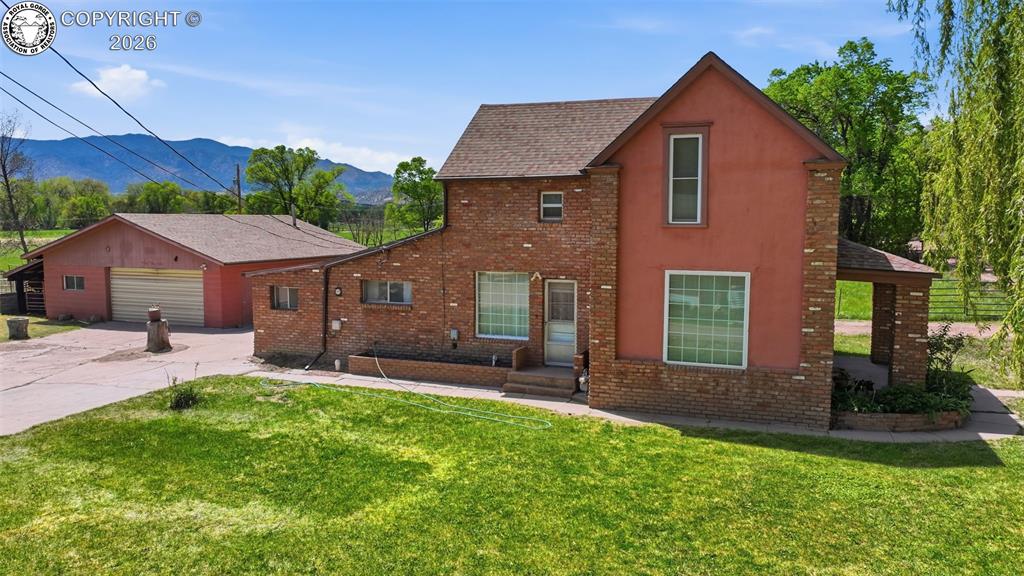 Caption: Front of Structure