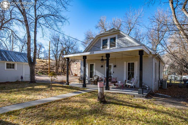 Caption: Front of Structure