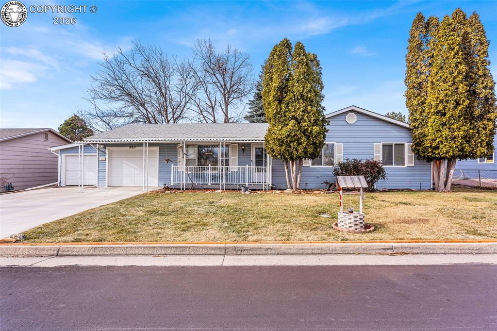 Caption: Front of Structure