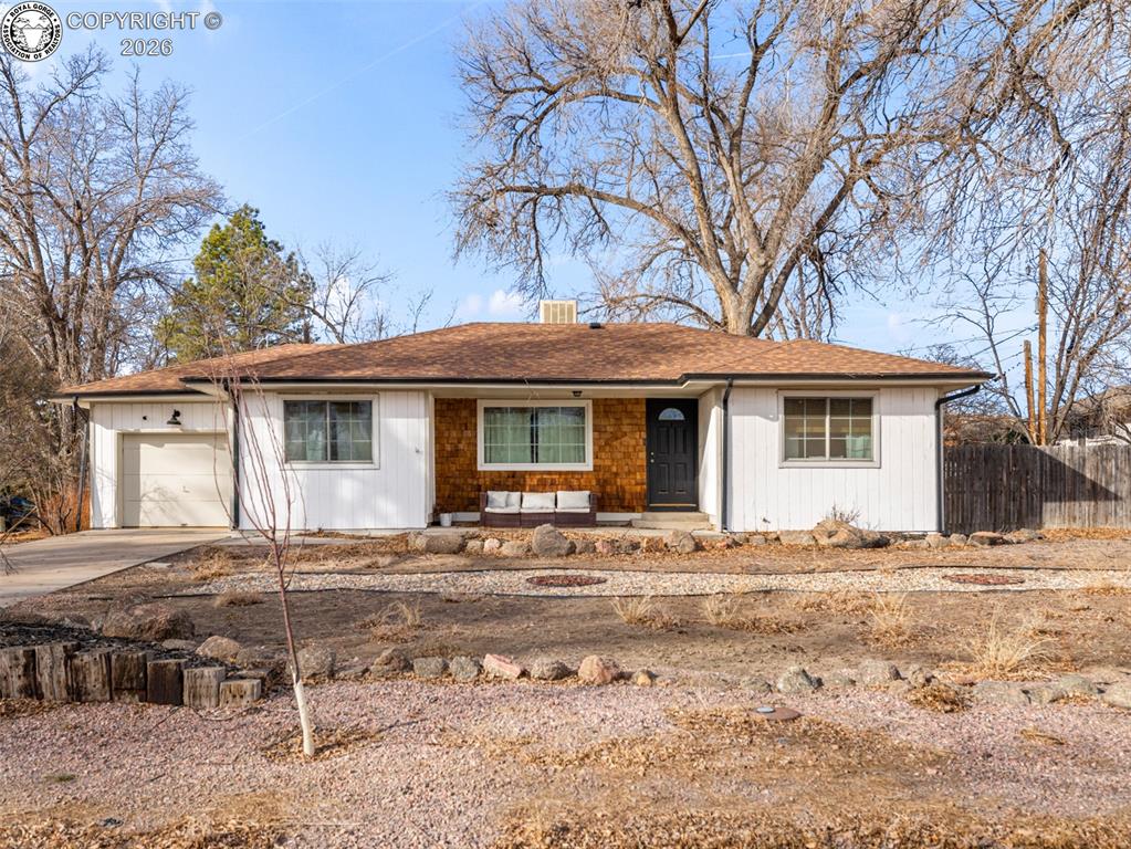 Caption: Front of Structure