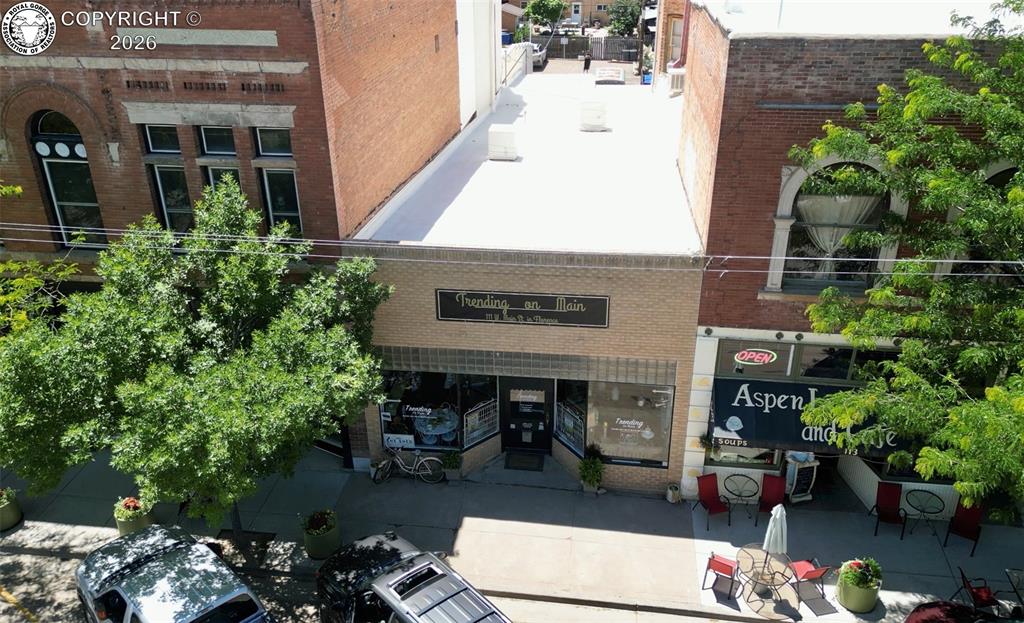 Caption: Front of Structure