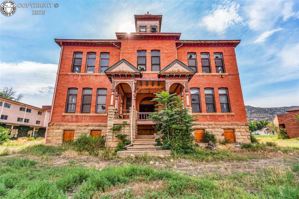 Caption: Front of Structure