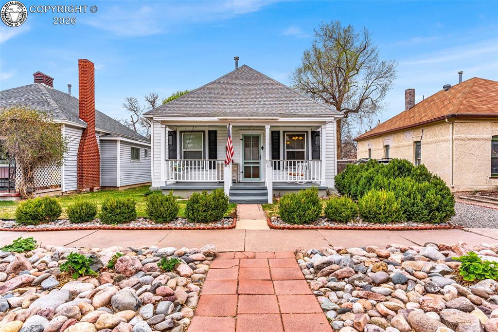 Caption: Front of Structure