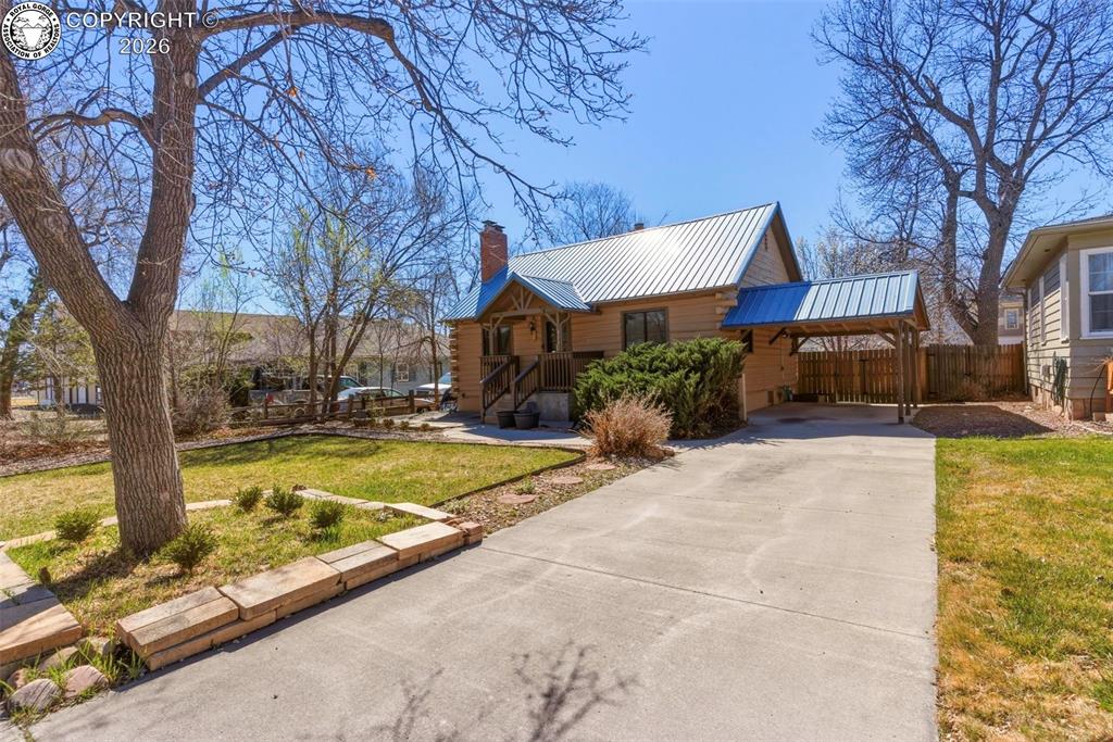 Caption: Front of Structure