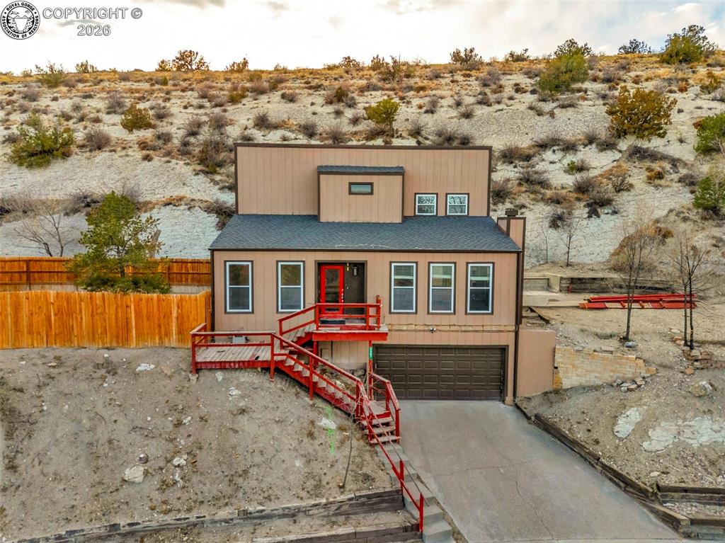 Caption: Front of Structure