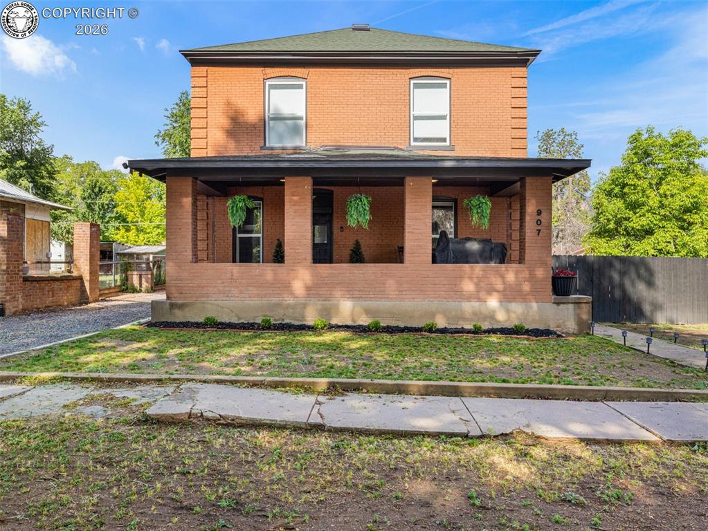 Caption: Front of Structure