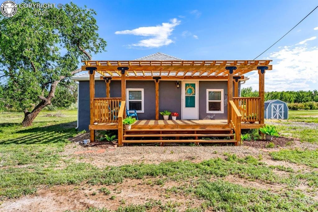 Caption: Back of Structure