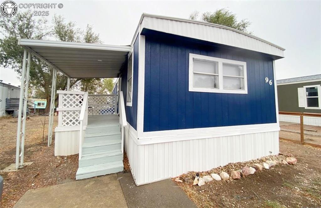 Caption: Front of Structure