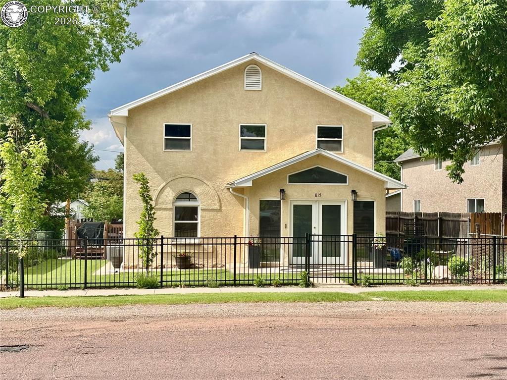 Caption: Front of Structure