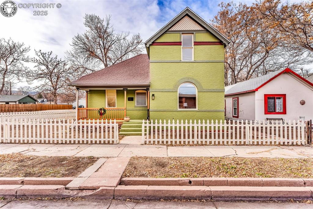 Caption: Front of Structure