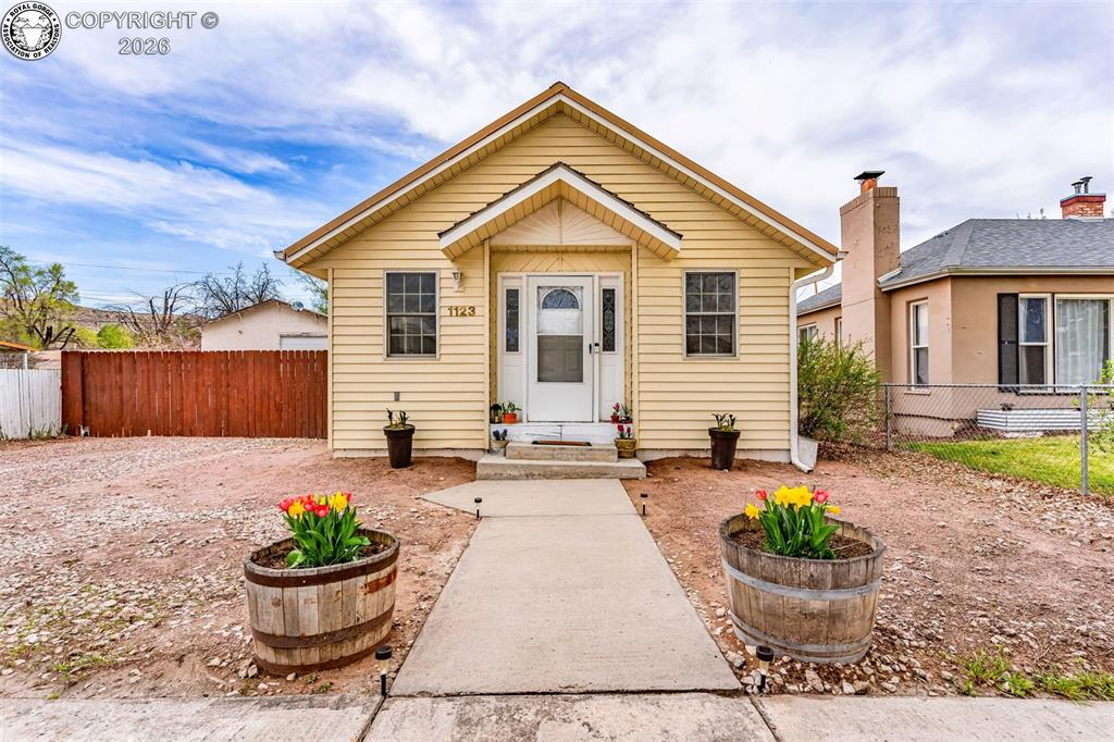 Caption: Front of Structure