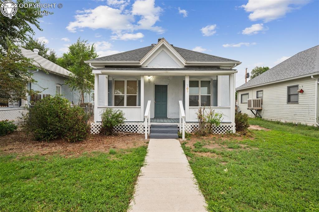 Caption: Front of Structure