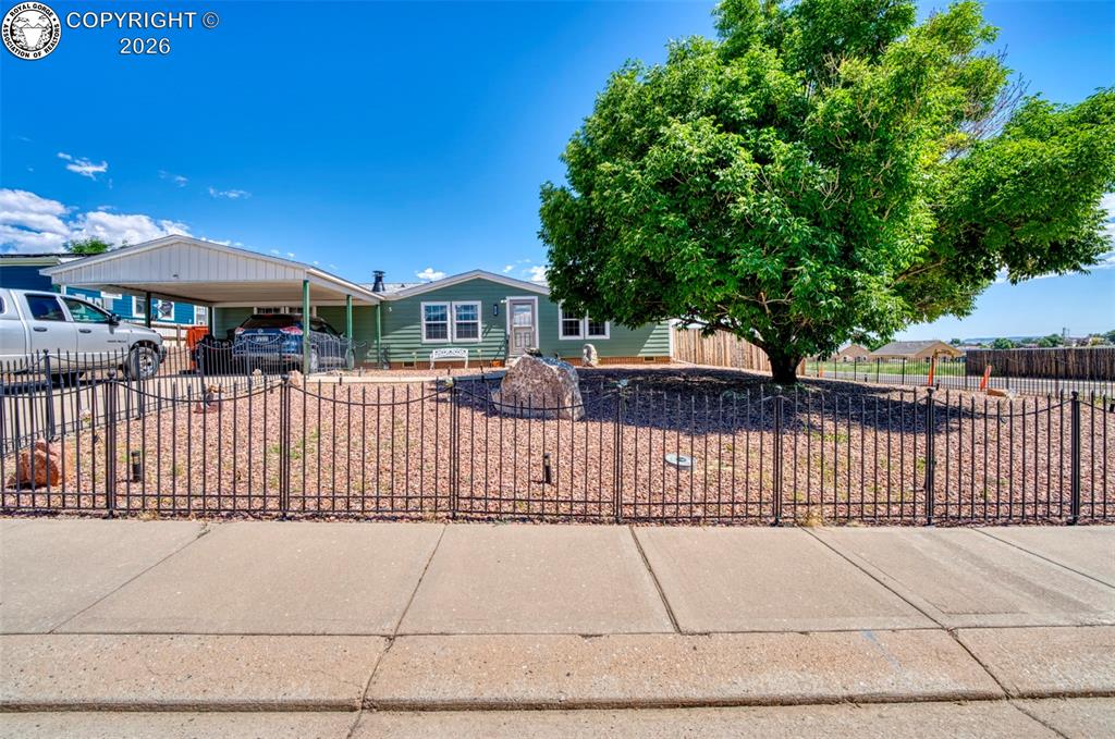 Caption: Front of Structure