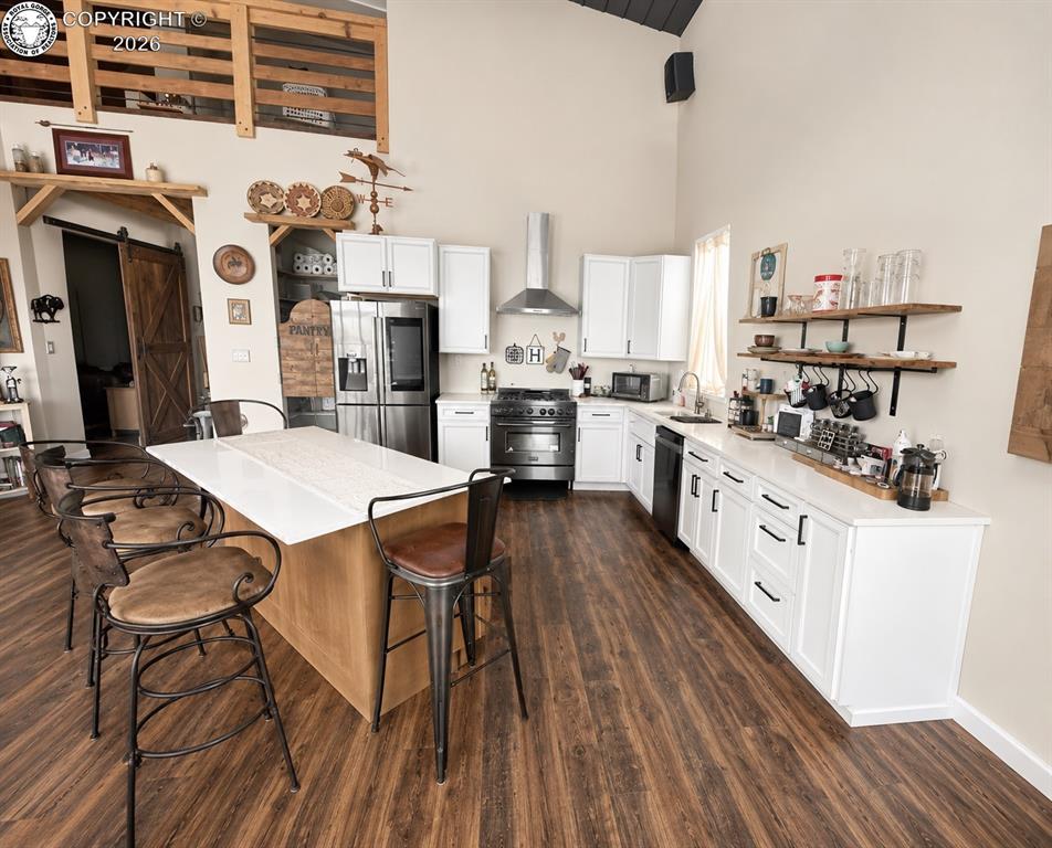 Caption: Kitchen