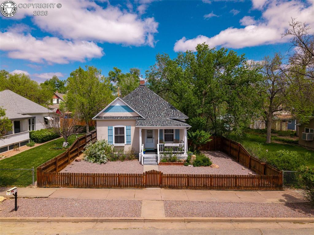 Caption: Front of Structure