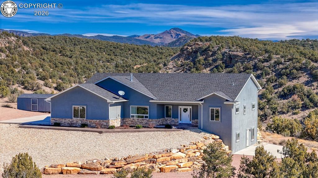 Caption: Front of Structure