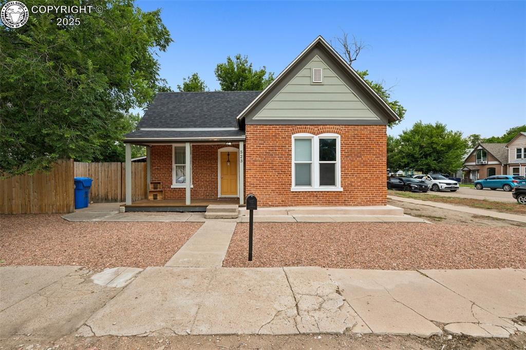 Caption: Front of Structure