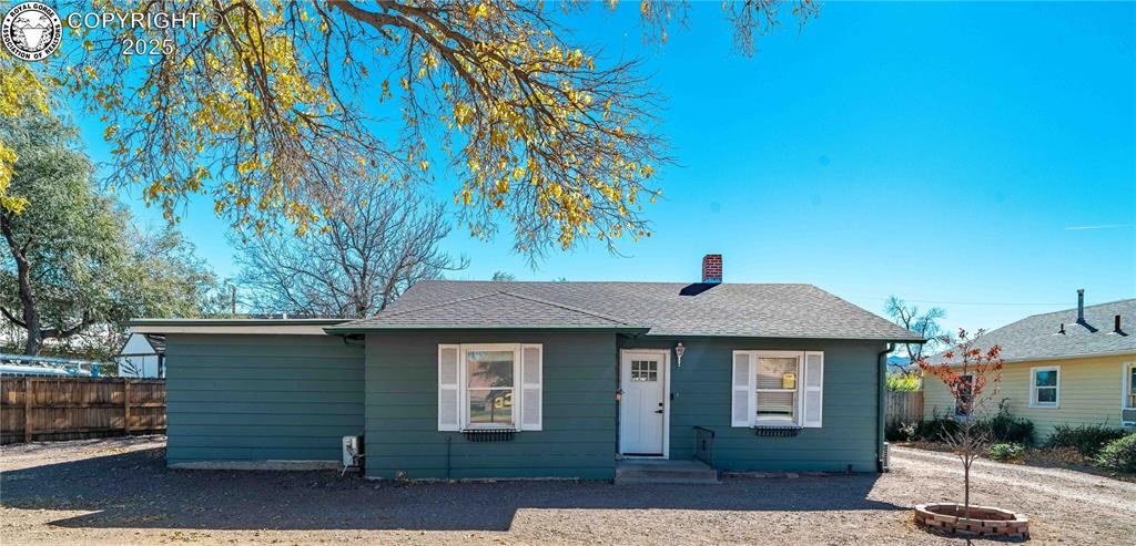 Caption: Front of Structure