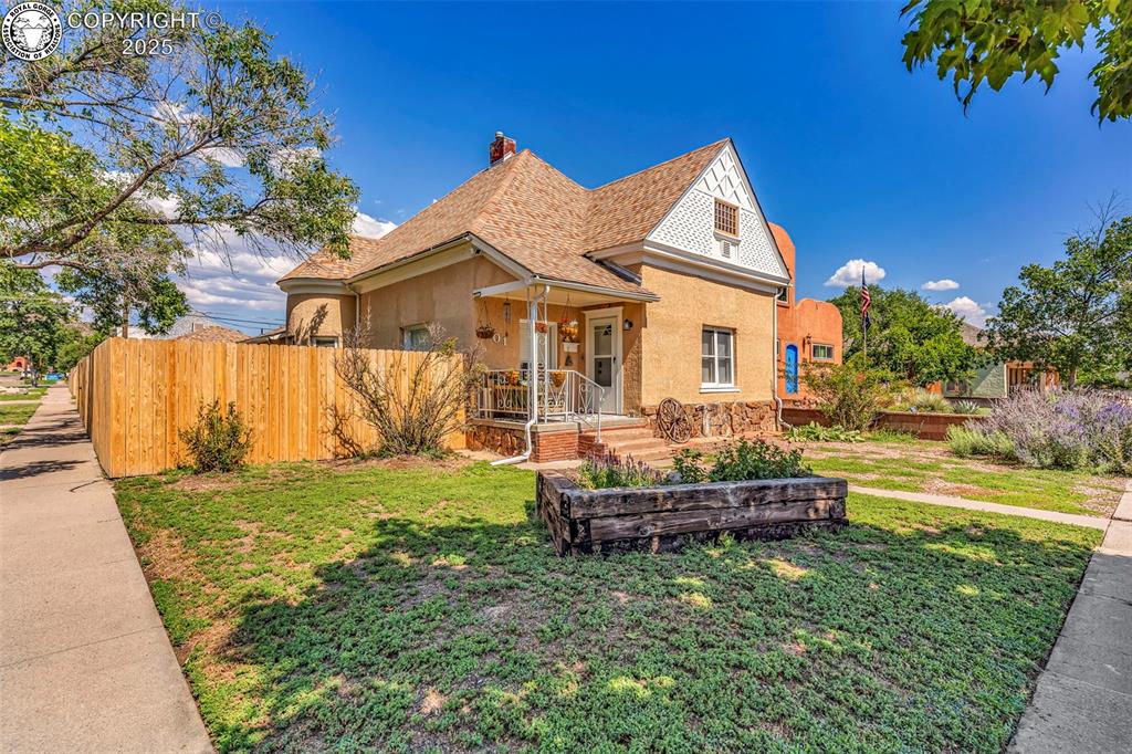 Caption: Front of Structure