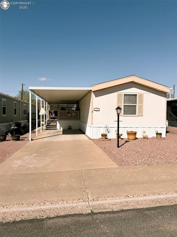 Caption: Front of Structure