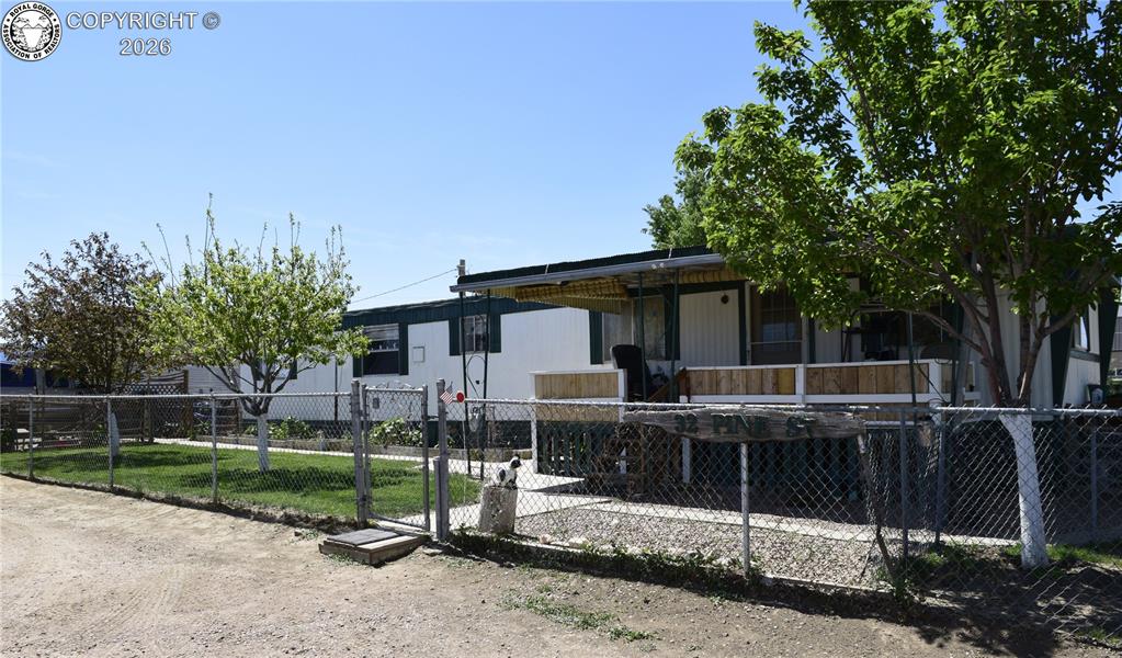 Caption: Front of Structure