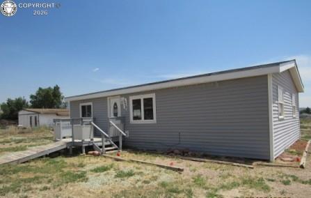 Caption: Front of Structure