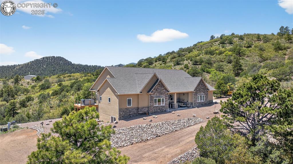 Caption: Front of Structure