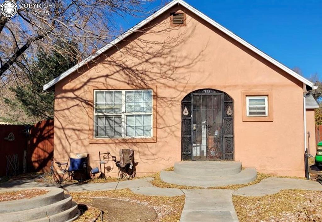 Caption: Front of Structure