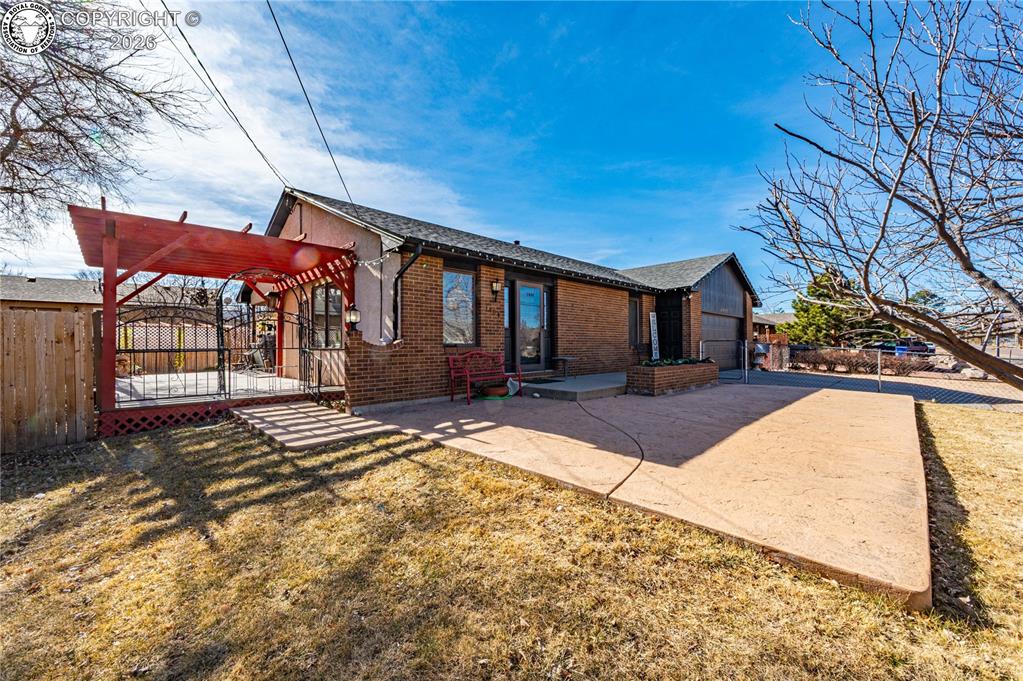 Caption: Front of Structure