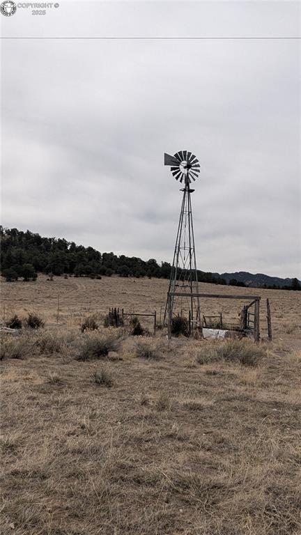 Caption: View of yard with a rural view