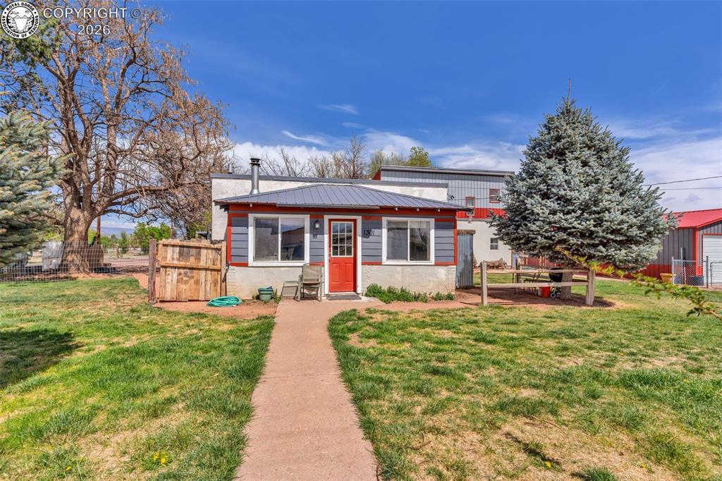 Caption: Front of Structure