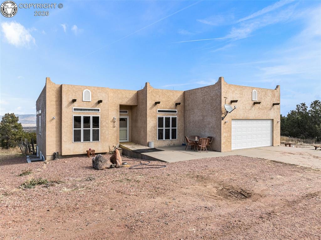 Caption: Front of Structure