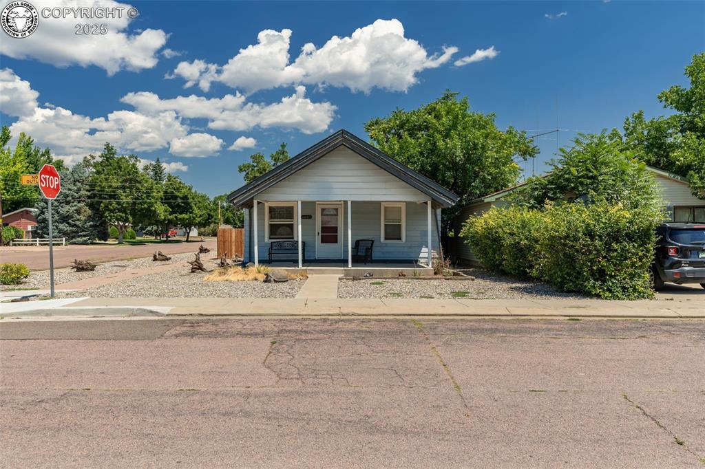 Caption: Front of Structure