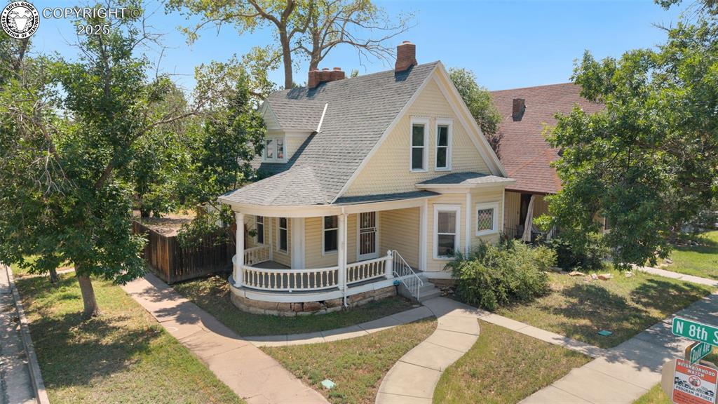 Caption: Front of Structure