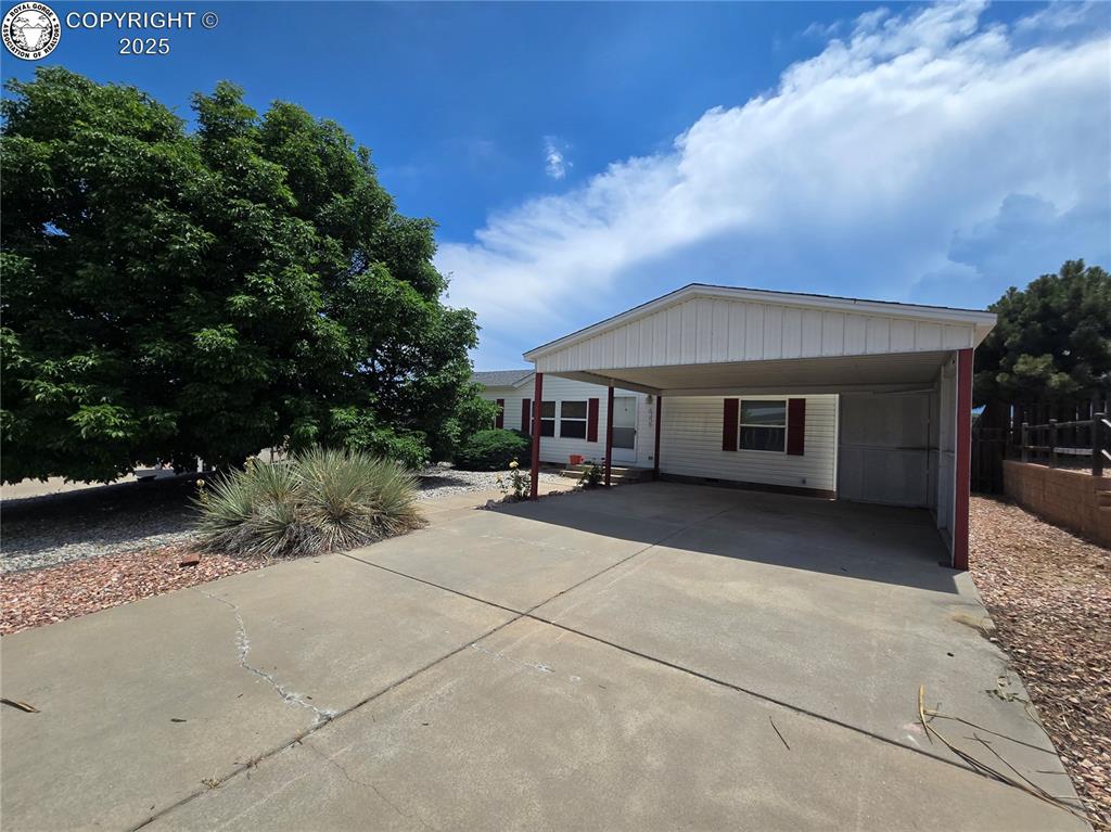 Caption: Front of Structure