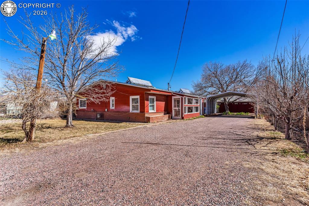 Caption: Front of Structure