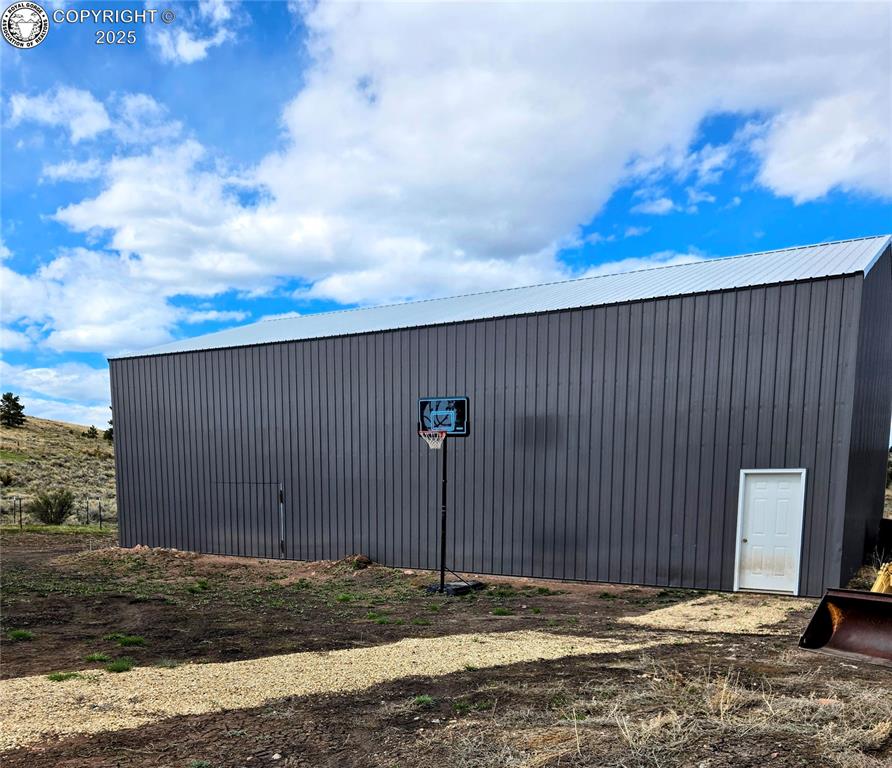 Caption: View of pole building