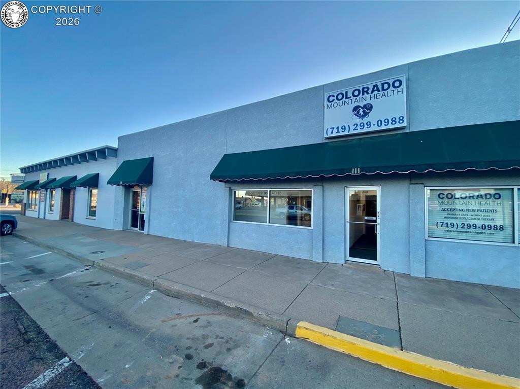 Caption: Front of Structure