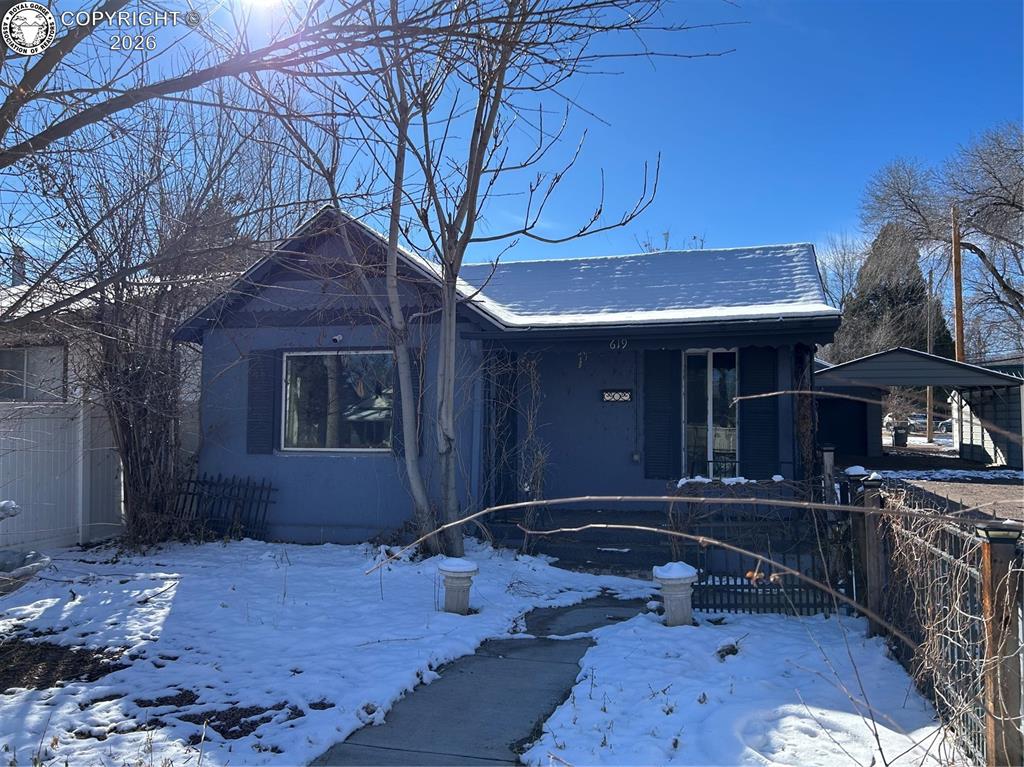 Caption: Front of Structure