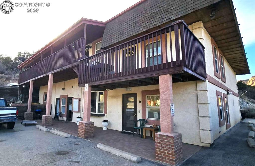 Caption: Front of Structure