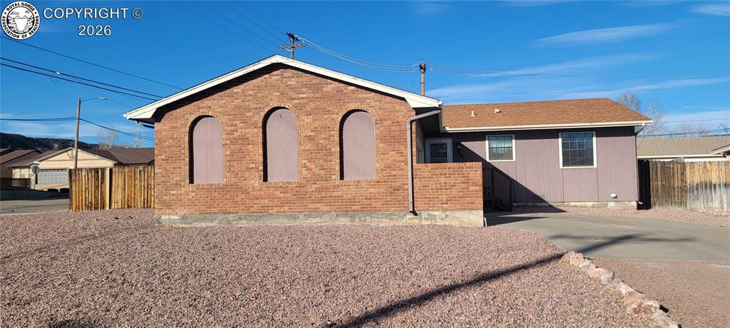 Caption: Front of Structure