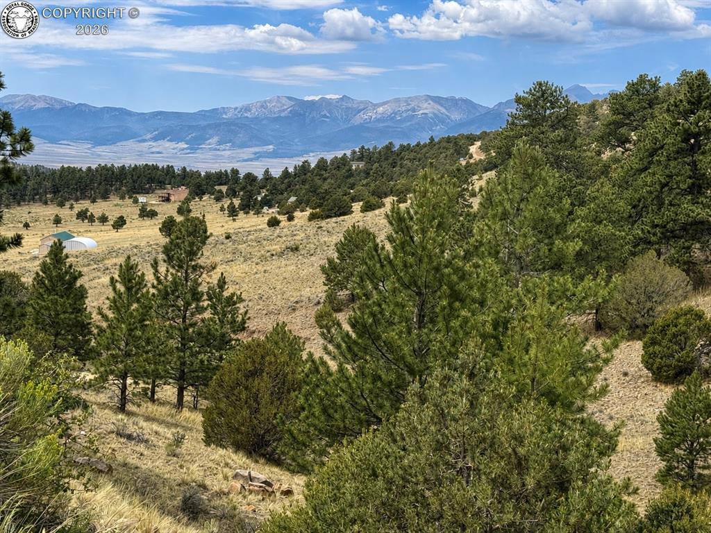 Caption: Mountain view