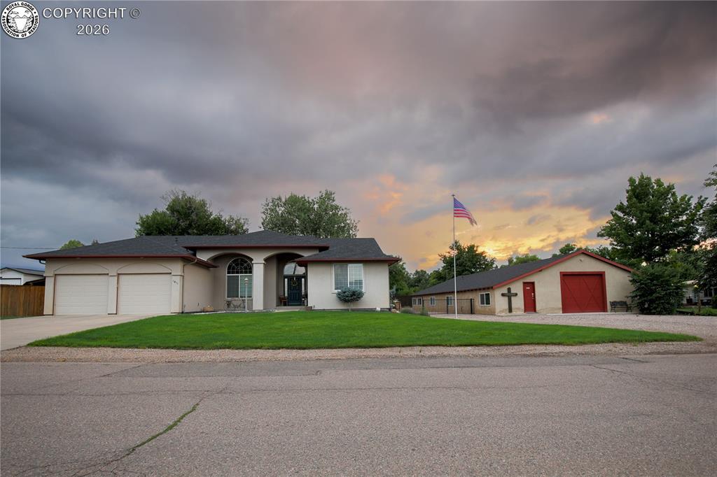 Caption: Front of Structure