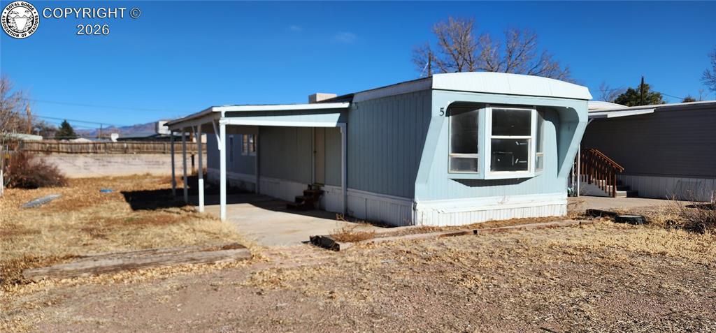 Caption: Side of Structure