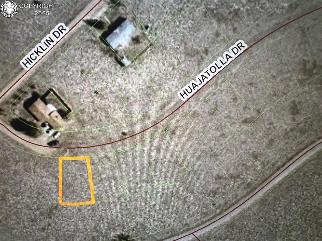 Caption: Aerial map of property and surrounding area